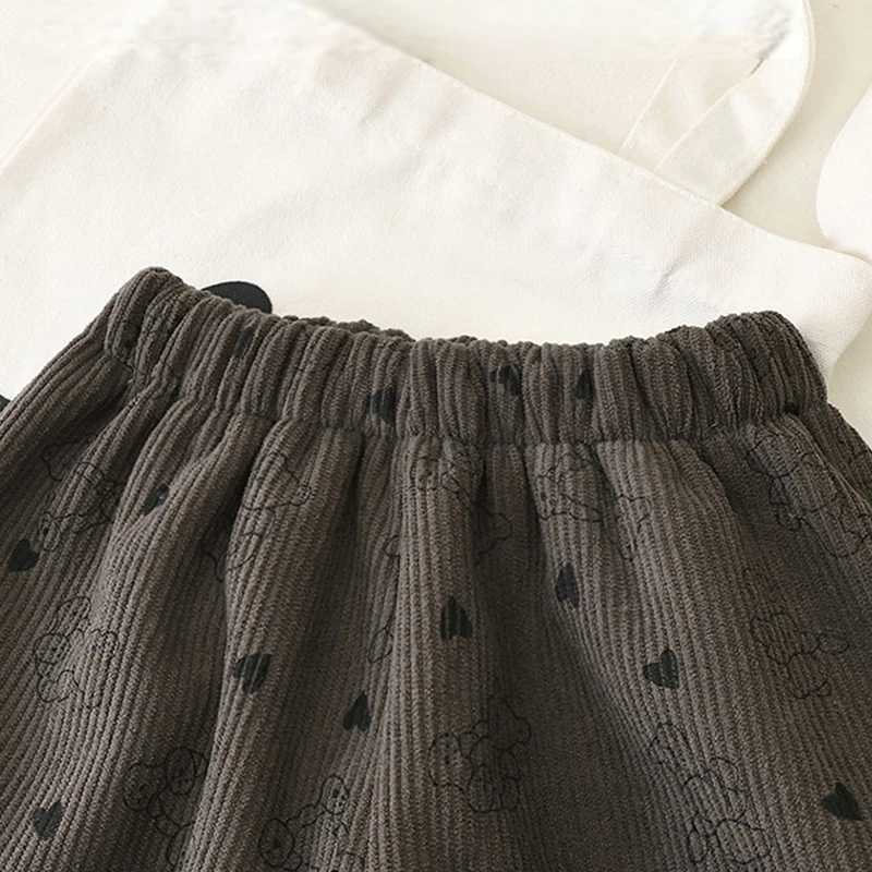 Winter Warm Fleece Lined Kids Pants Printed Toddler Boys Girls Trousers Retro Polka Dot Pattern Childrens ClothesT251027