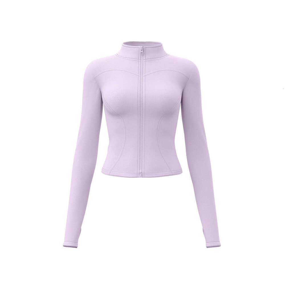 Juyitang Stand Collar Jacket Running Cycling Sports Slimming Stretch Fitness Yoga Top For Women