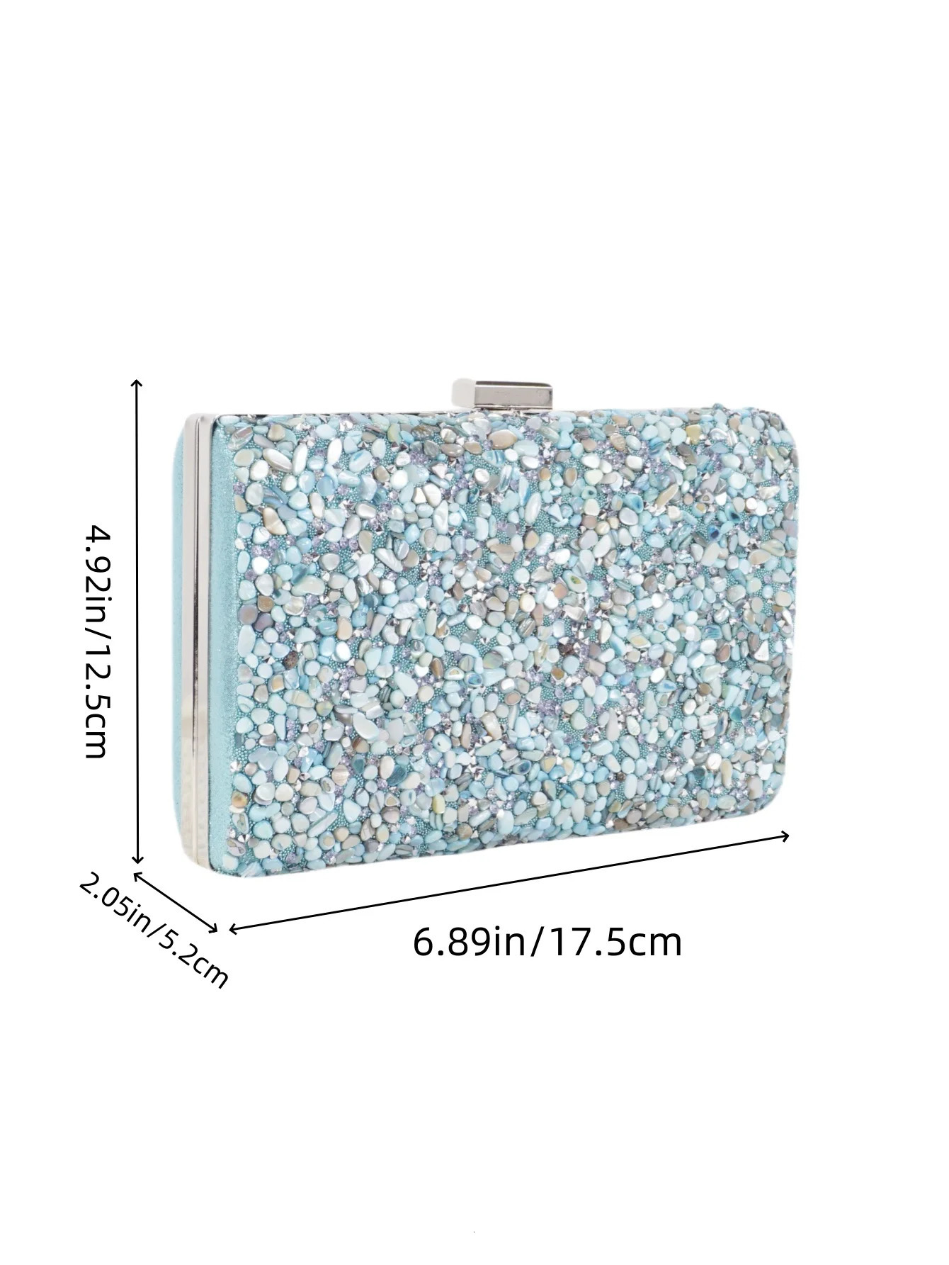 A beautiful and banquet bag with colorful stones suitable for ladies parties gatherings weddings 251014