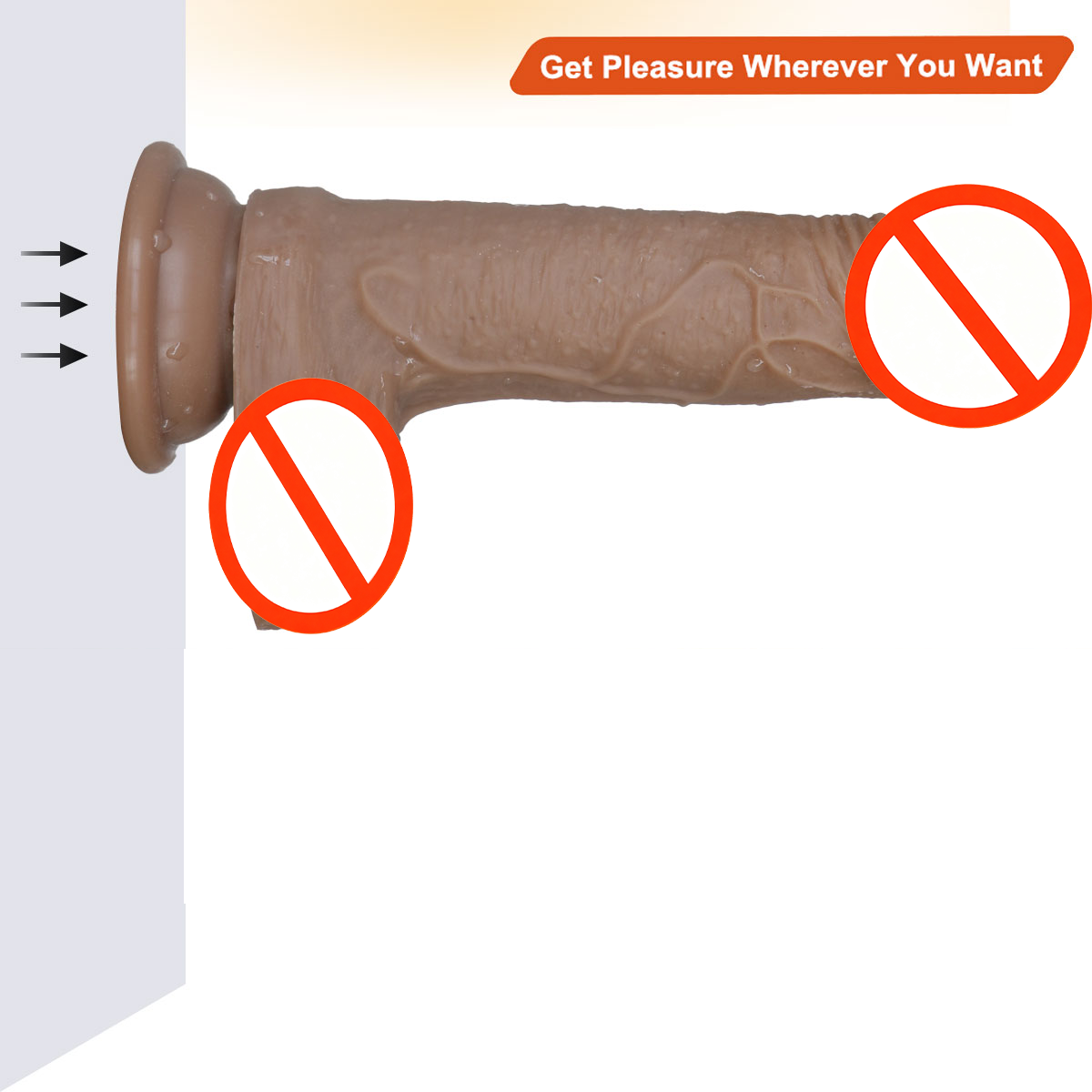 Sturdy Real-Life Silicone Vibrator - Large Size With Secure Suction Base Attachment