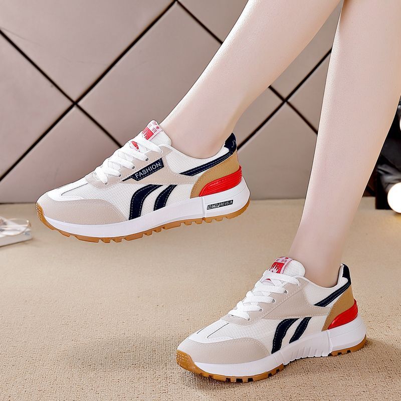 Free shipping Designer Casual Shoes Fashion Anti-slip Breathable Mesh Thick Sole Sneakers for Women Sport Running Walking Travel