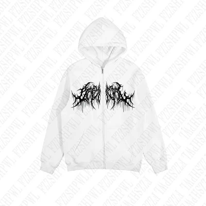 Y2K hoodie men clothes with graphic prints hip hop style gothic long sleeves winter high street W251027