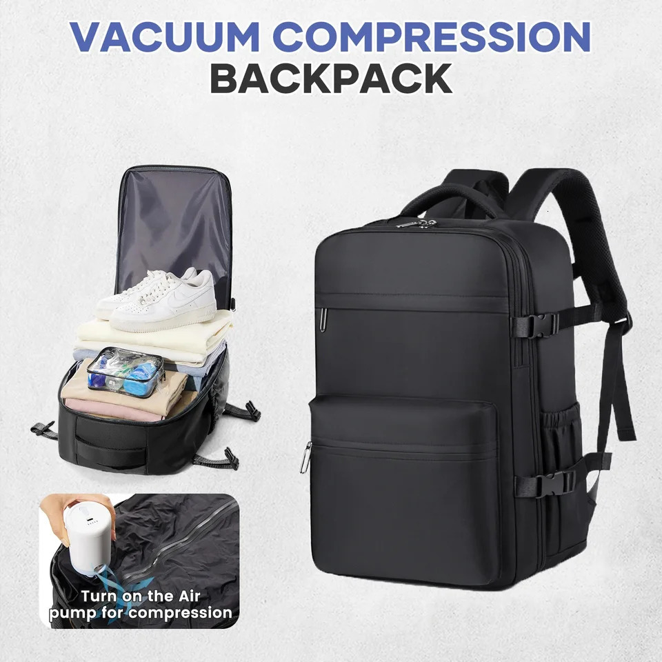 Women Men Backpack School Bag Vacuum Backpack Travel Bag for Men Large Capacity Backpack Business Laptop Backpack Expandable 251027ww