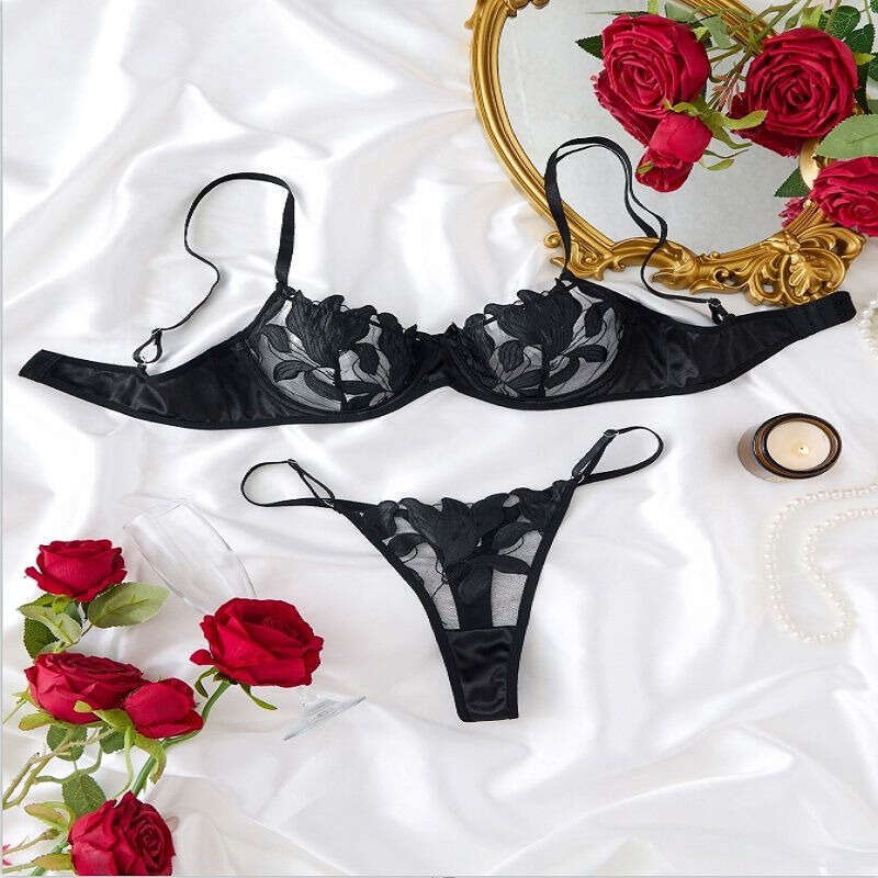 Lace Sexy Lingerie Women S Intimates Fresh Flower Embroidery Lingerie Bra Sexy Suit Ladies