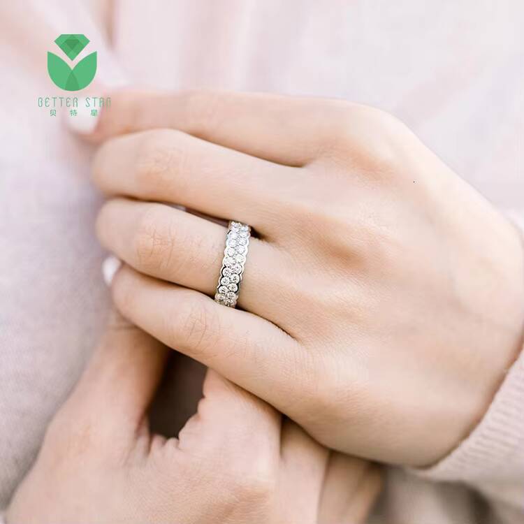 Custom Jewelry Lab Diamond Ring 18 K Lab Created Diamond Rings Wedding Ring Diamond