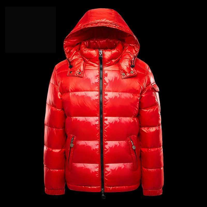 Men s Jackets Short Winter Hooded Couple Thickened WarmKping ColdProof Long Slve Cardigan Jacket New Glossy Down Coats C251027