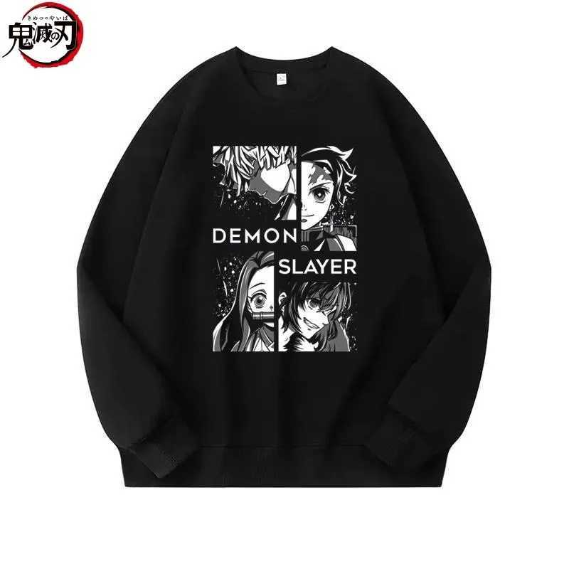 Demon Slayer cartoon animeKamado Tanjiro sweatshirt for men Nezuko and women fashionable personalized loose long sleeve top W251027