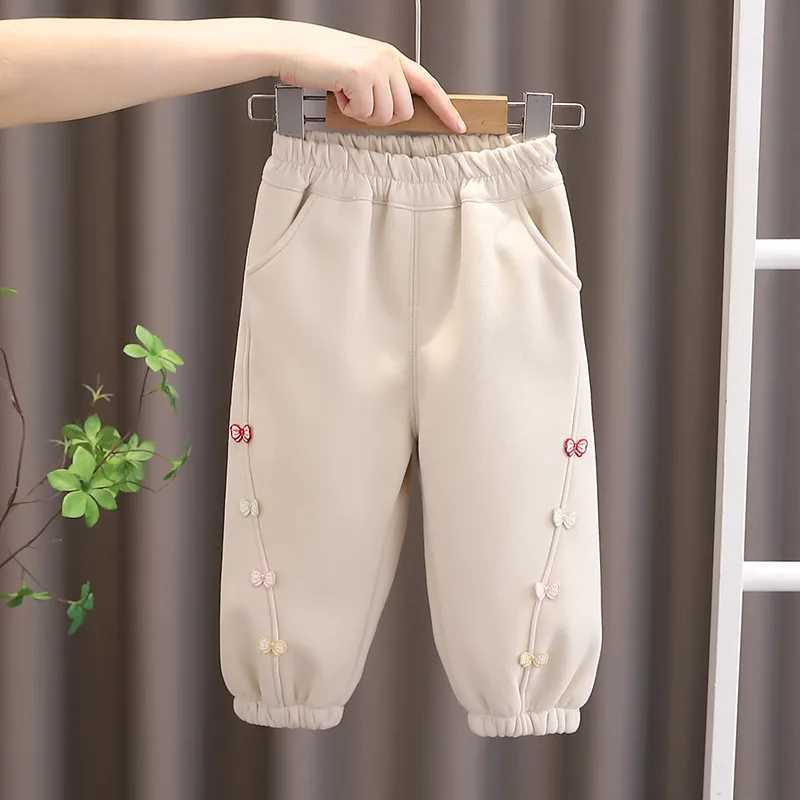 New Autumn Winter Baby Girls Clothes Children Casual Printed Thicken Warm Pants Toddler Clothing Kids Trousers Infant SportswearT251027