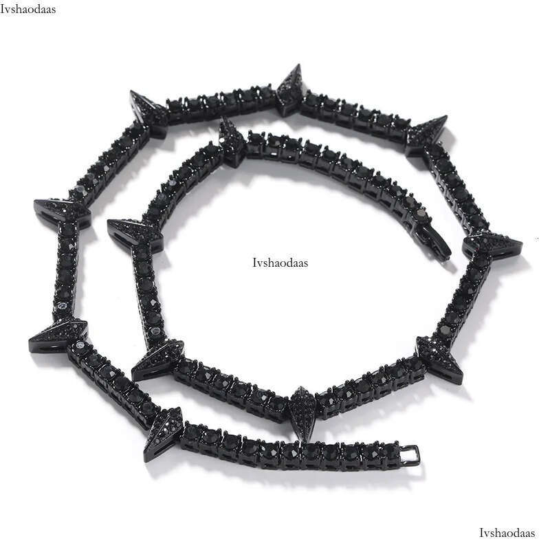 Hip Hop Gold Chains Iced Out Tennis Chain Fashion Mens Club Jewelry Black Panther Necklace