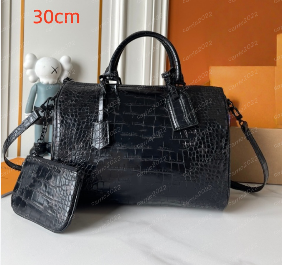 Designer bags crocodile leather Luxury SP30cm 25CM Boston leather Bag Totes Handbag Pillow bags Shoulder Crossbody Top Quality P9 Pouch Purse Soft25 Pillow Black