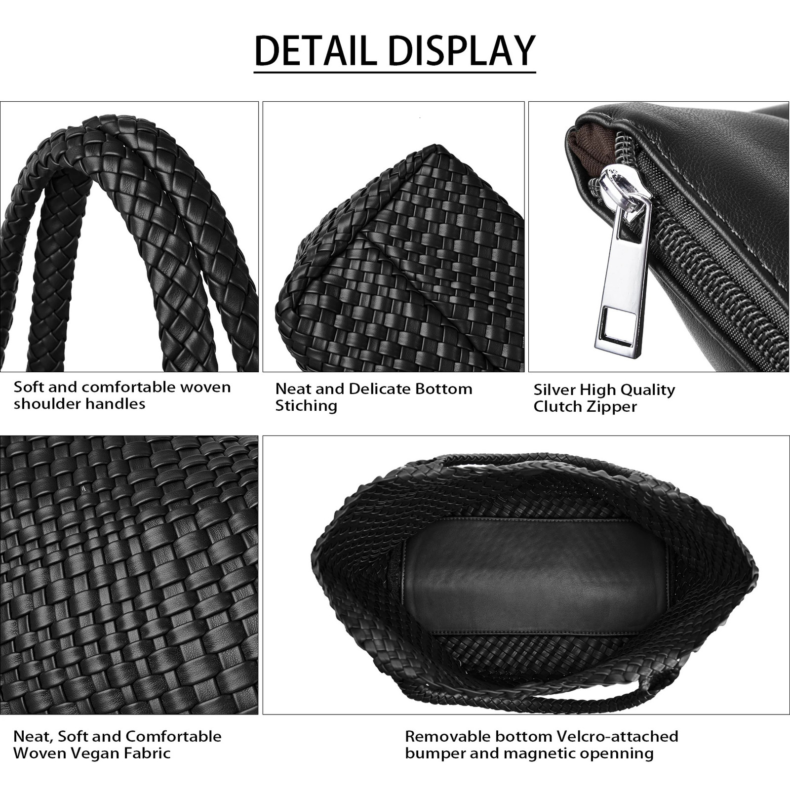 Woven Tote Bag Womens Purse Vegan Leather Shoulder Handbags Fashion Summer Beach Bags Large Travel 251014