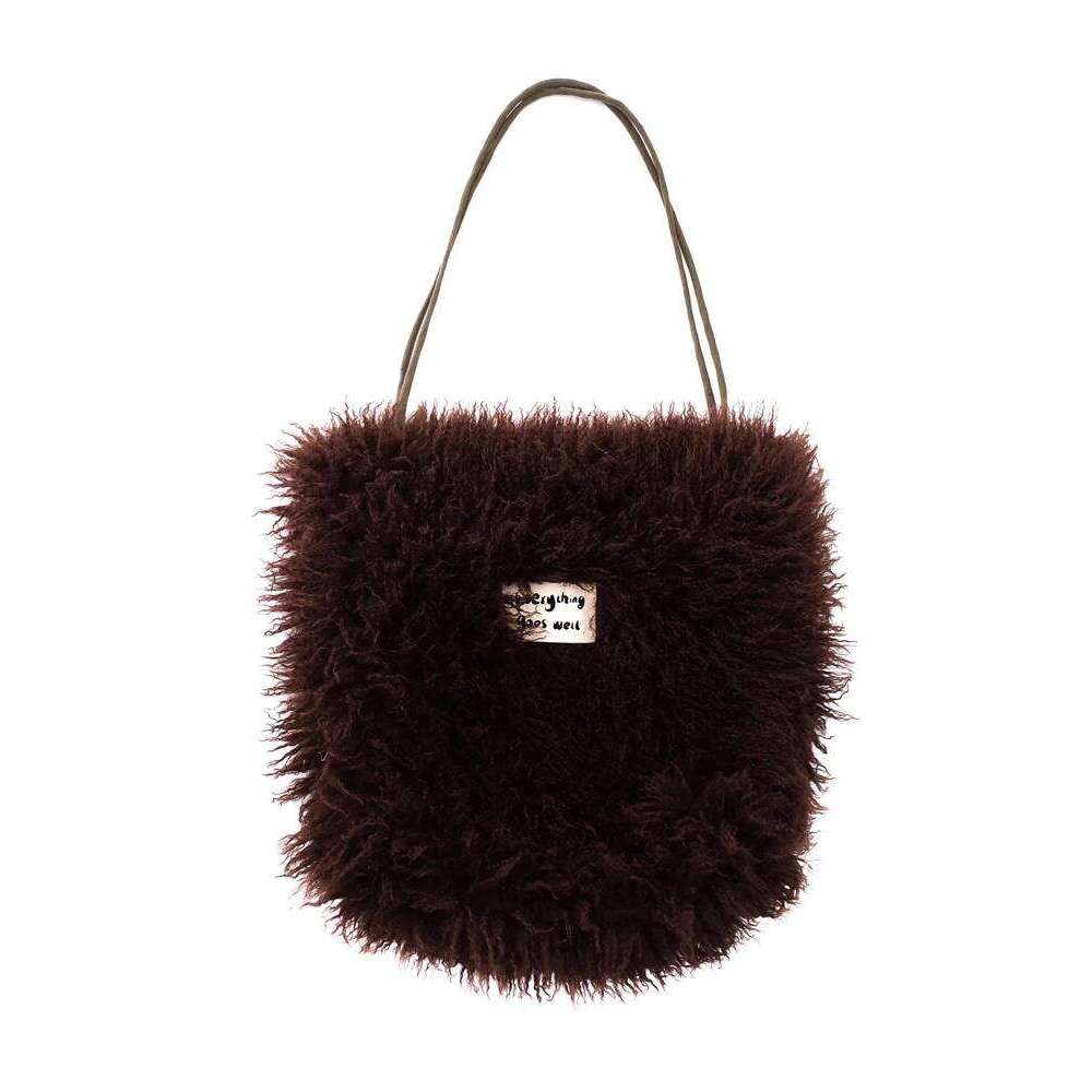 Designer Luxury Autumn Winter Fashion New Original Bucket Type Single Shoulder For Women Large Capacity Portable Plush S Bag Trendy