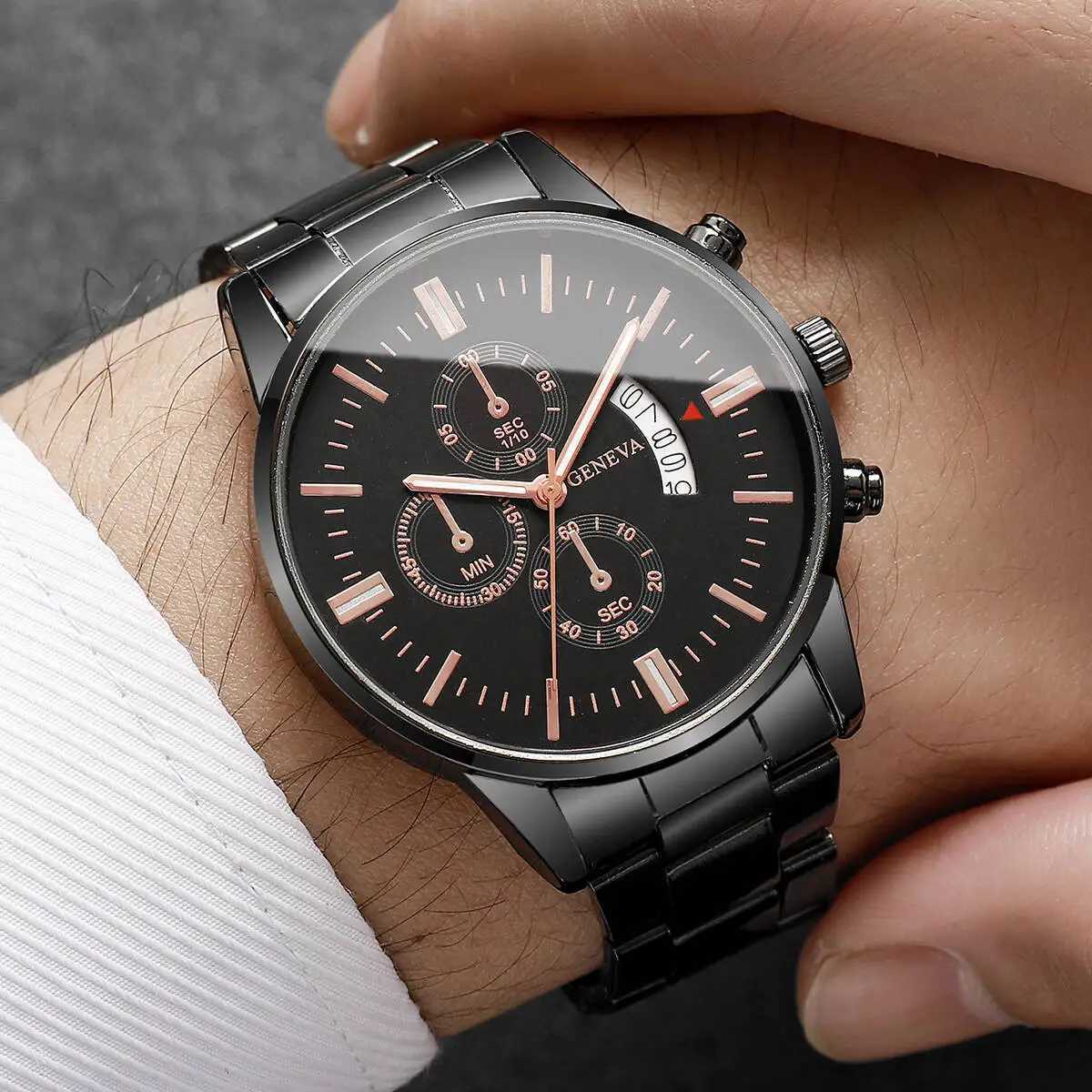 Fashion Business Men Watches Luxury Calendar Quartz Wristwatch for Man Clock Relogio Masculino Montre HommeWithout BoxT251027