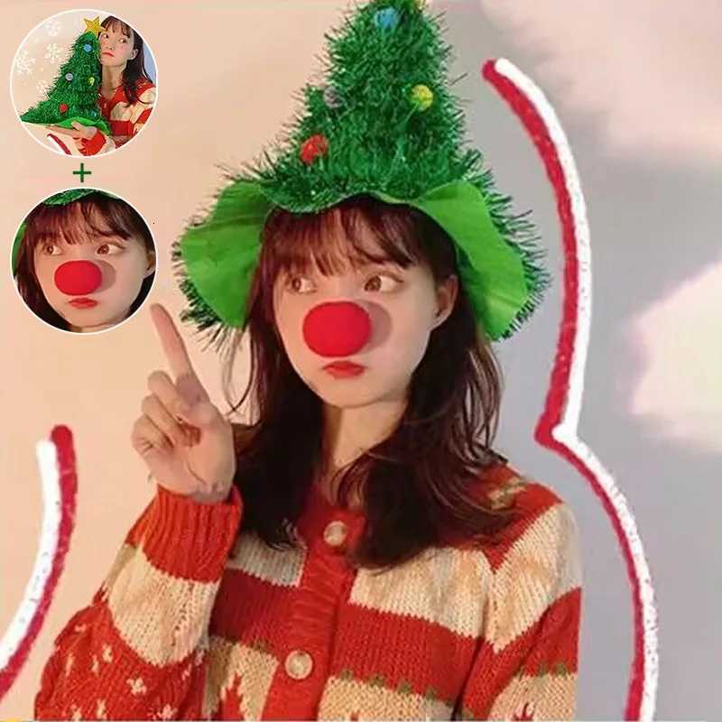 Christmas Hats Christmas Tree Hats Decoration Hats Headwear Happy New Year Hair Decorative Hats Photoshoots Hats DecorationW251027