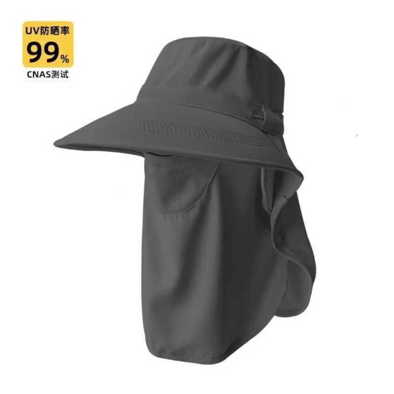 Allround sun protection hat breathable face mask neck protection integrated sun hat UV outdoor sun hat women summerW251027