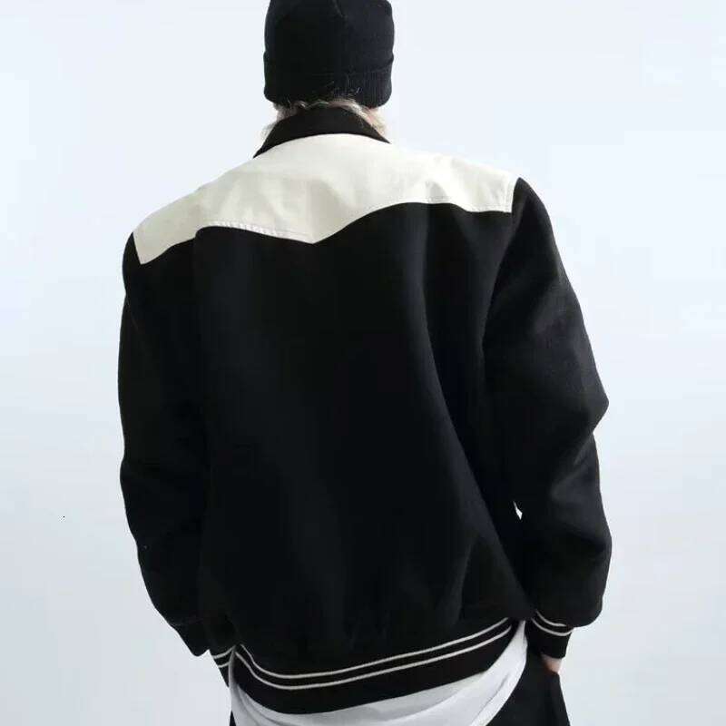 Youth Fashion Lapel, Daily Wear, Long Sleeved Jacket, Men's Artistic, Autumn Winter Fashion, Cool and Handsome Motorcycle Su