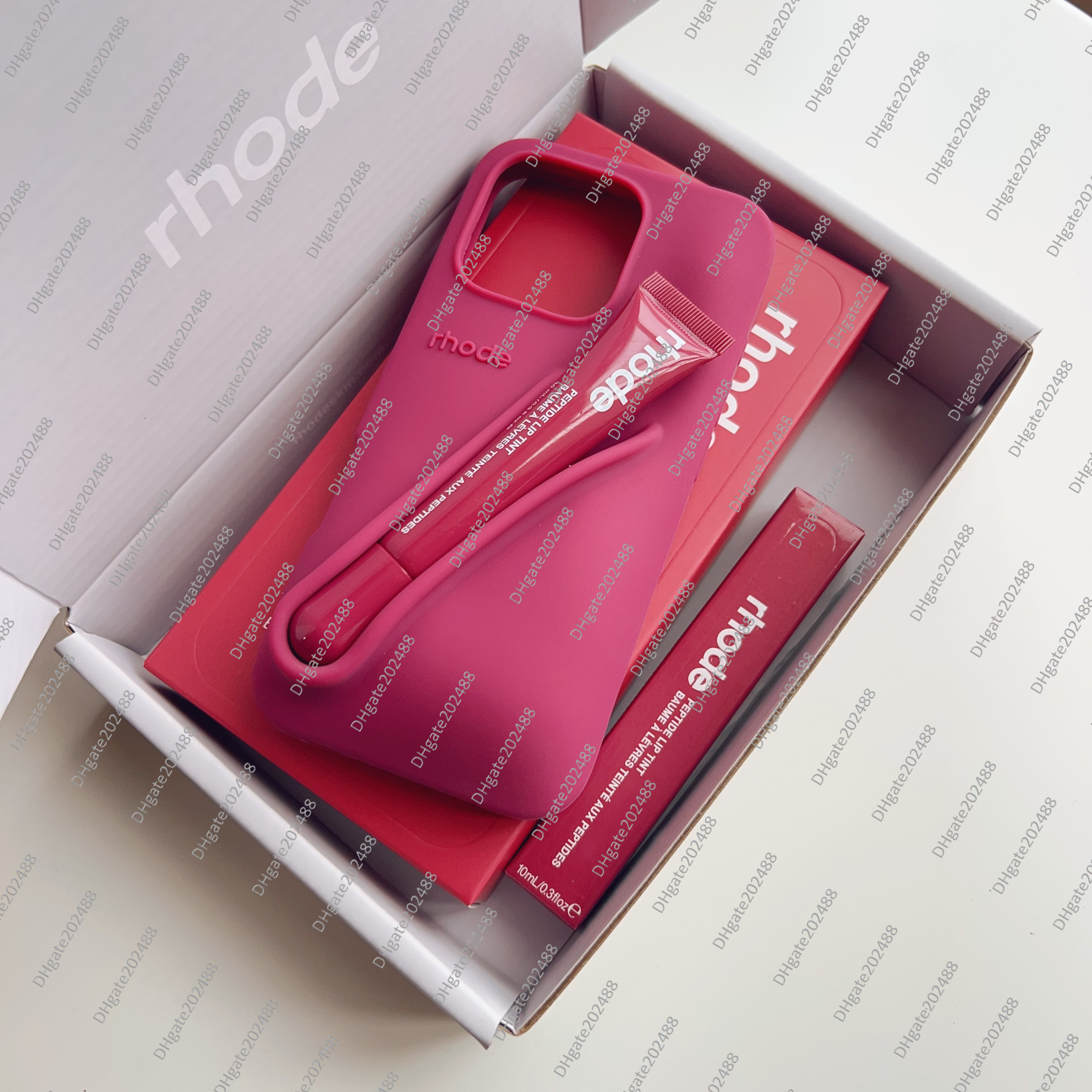 R phone case Lipstick Portable Case Design Lip Gloss Lipstick Lip Balm 3D Make-Up Silicone Phone Case for iPhone 17 Pro Max 16 15 14 13 12 Holder Cover Silicone Soft AAAAA