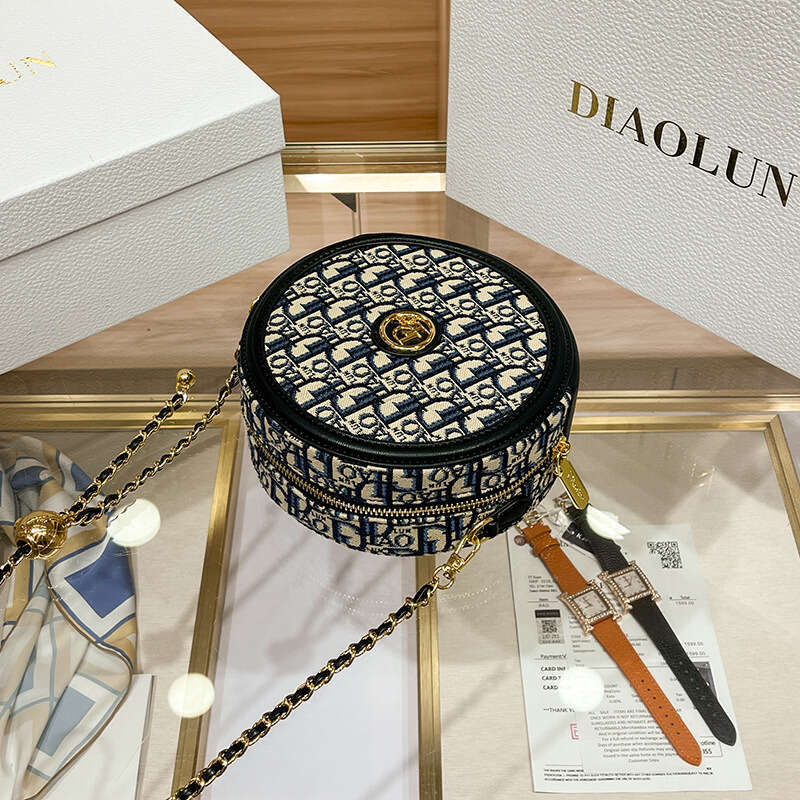 Women Handbag Large Capacity Handbag Brand High Level Sense Of New Fashion Hundred Ladies Light Round Bag Single Shoulder Crossbody Small B