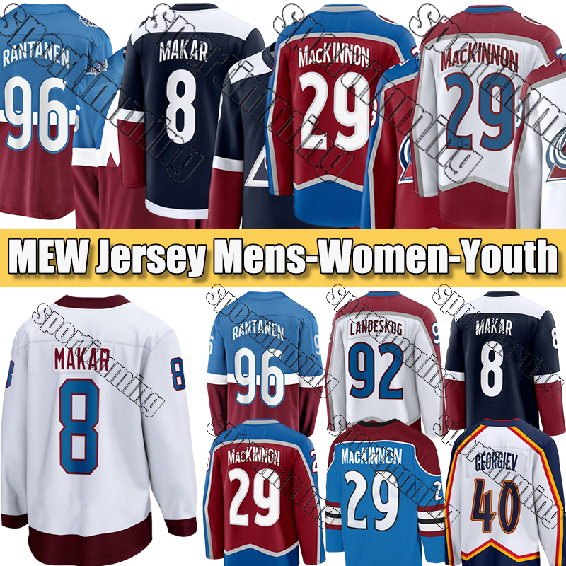 Avalanche Jersey #29 MacKinnon A #60 Annunen #26 Brannstrom #21 Forsberg A #92 Landeskog C Hockey Jerseys