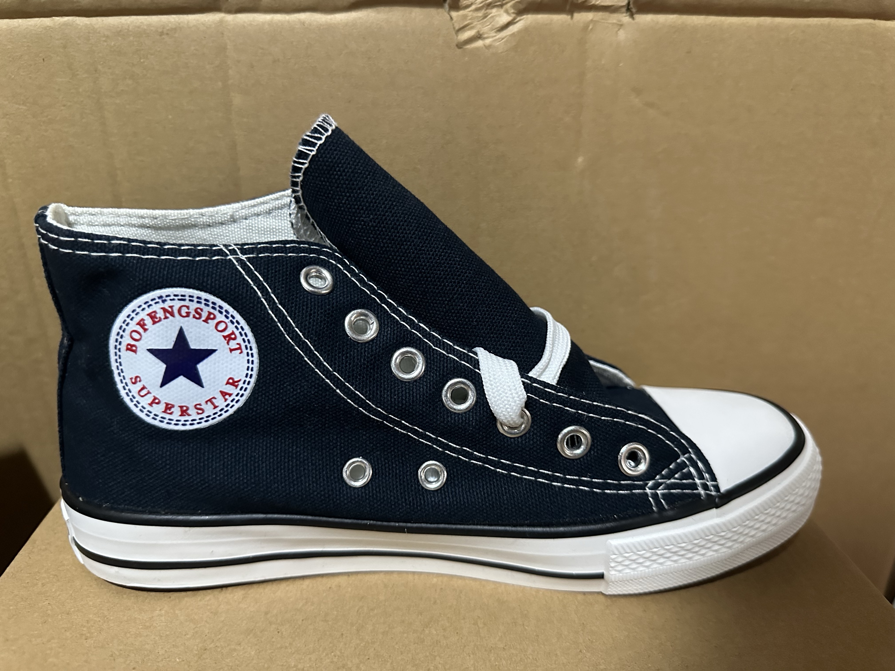 High-Top Canvas Sneakers: Trendy Korean Style Shoes For Spring And Autumn, Comfortable Fashion Sneakers