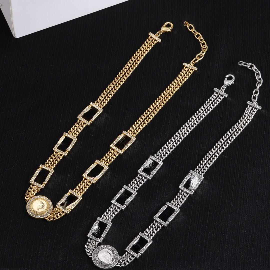 Fashion 18k Gold Chokers Necklace Luxury Designer Cuba Link Choker Chain Necklace Link for Women Gift Jewelry