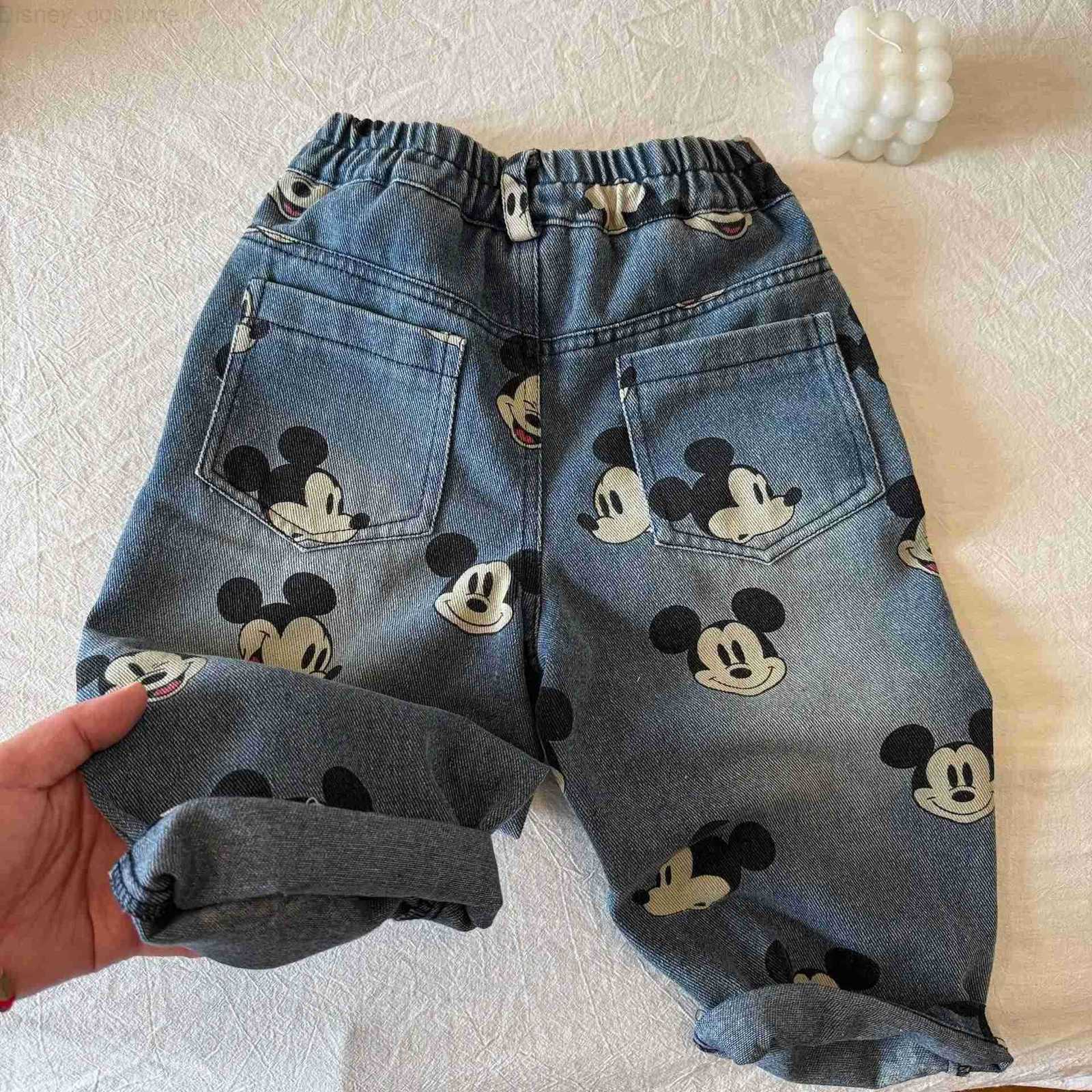 Disney cartoon Mickey Baby Boys Casual Pants Korean Style Autumn Trousers Fall Outfits kids boys pant H251027