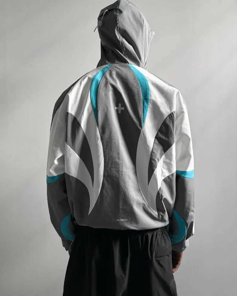 American Fashion Punk Fashion Oversized Hoodie Mens Y2K Dress Hip Hop Harajuku Loose Zipper Sweater Hoodie for Couples W251027