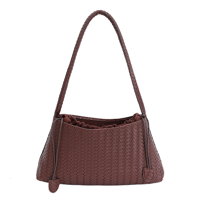 Free shipping designer bag High-end Woven Pattern Single Shoulder Tote Bag for Women New Ins Fashion Versatile Handbag Commuter Handbag