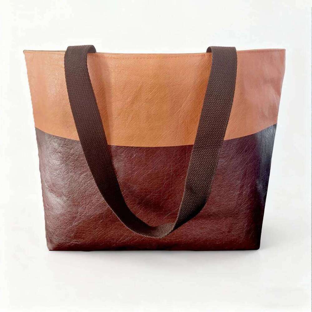Women's Waterproof Tote Bags For Woman Shoulder Casual Eco Ladies Handbags Contrast New Handbag Vintage Female Bag