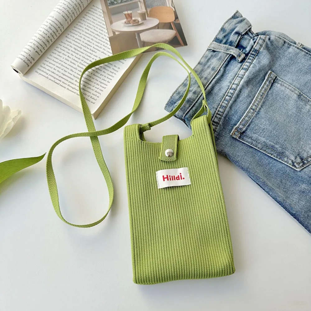 Trendy Mobile Phone Bag Casual Knitted Shoulder Bag Retro Underarm Bag Sexy 251027