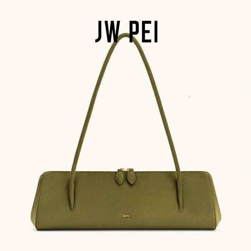 JW PEI Nova French Baguette Bag For Women, Retro Vintage Underarm Purse, Leather Single Shoulder Handbag