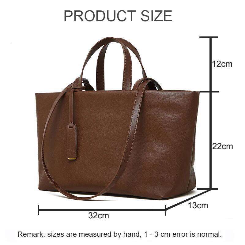 Designer Luxury Retro Women S Genuine Leather Handbag Large Capacity Fashion Tote Shoulder Girls Armpit Crossbody Bag For Ladies