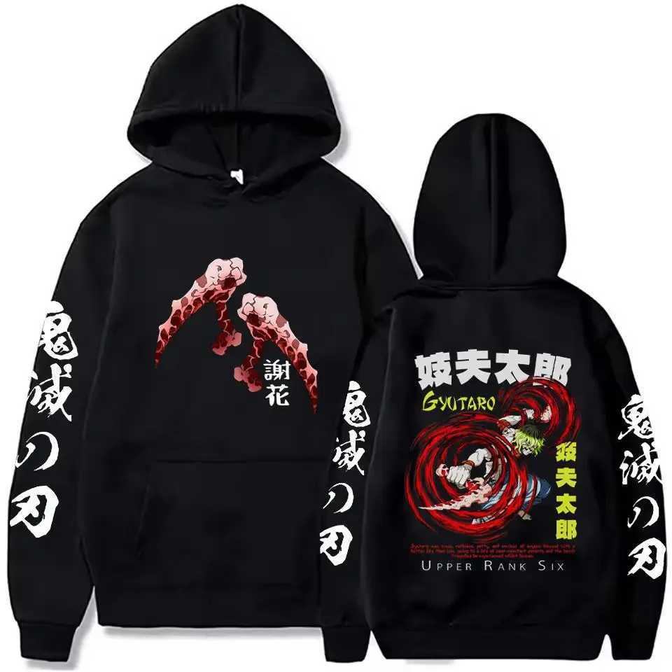 New Hot Selling Mens Hoodie Autumn And Winter Demon Slayer Uzui Tengen Anime Character Print Sweatshirt Street Retro Unisex Top W251027