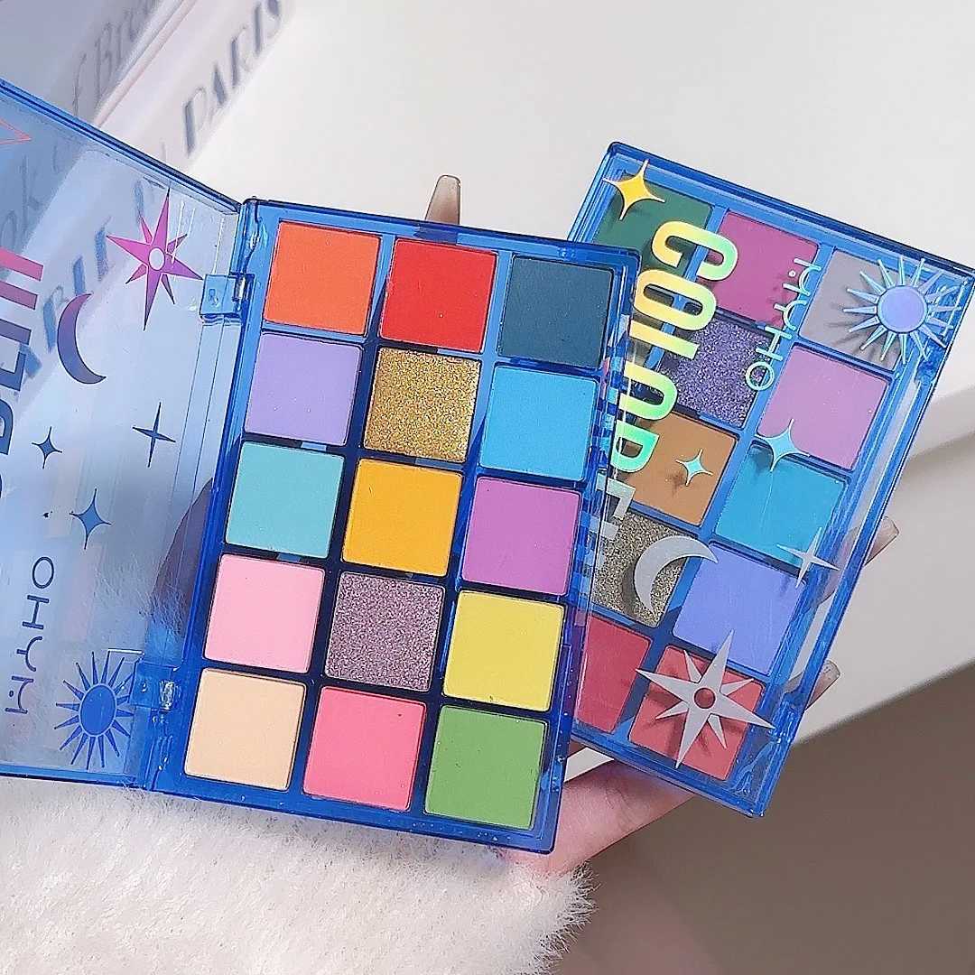 Christmas Rainbow 15 Color Eye Shadow Makeup Plate Performance Stage Makeup Glitter Pearl Matte Eyeshadow Eyes Makeup CosmeticsXJ251027