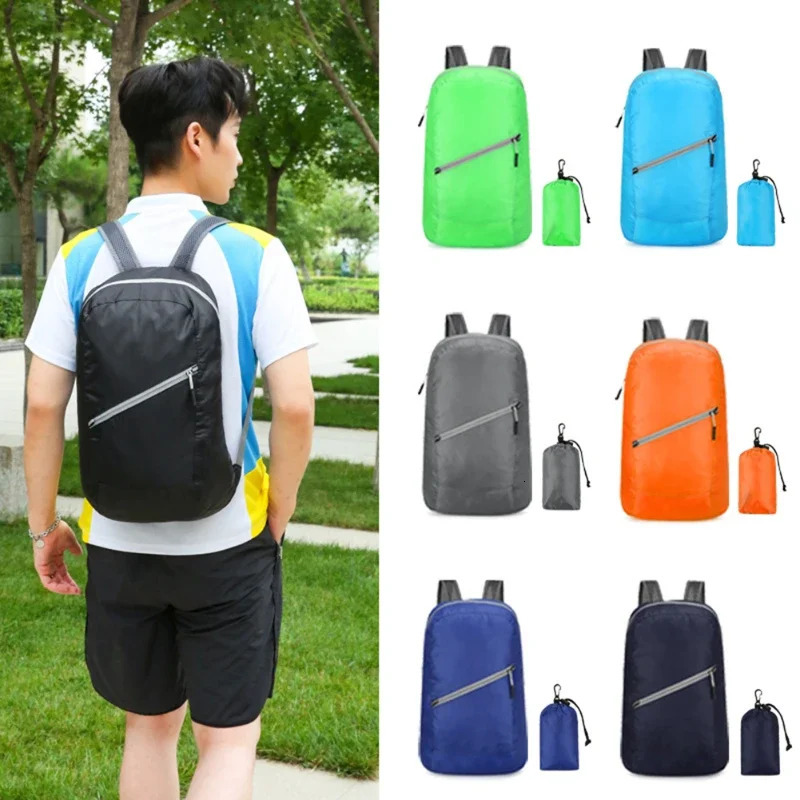 Fashion Backpack for Men and Women Lightweight Outdoor Folding Bag Waterproof Travel Bag Lightweight Sports Backpack 251021