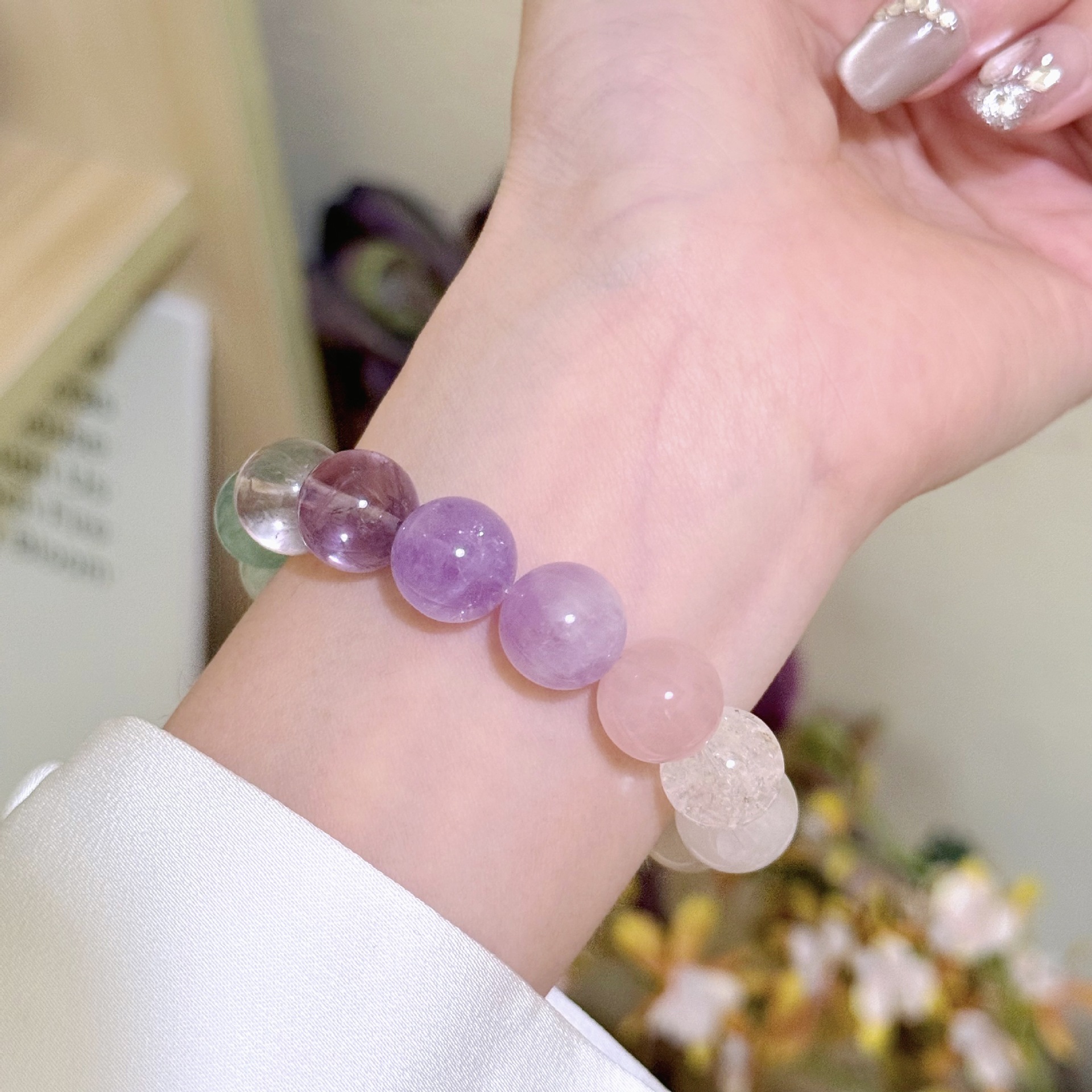 Elegant Dreamy Multi-beaded Crystal Necklace