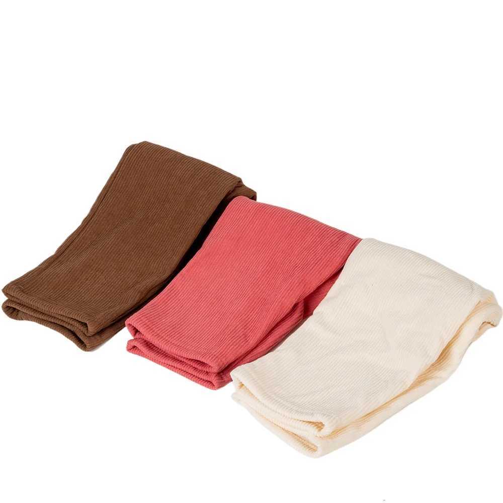 1pcs Childrens Autumn Winter Corduroy Warm Pants Fashionable Cute Thick Loose Solid Color Kids Versatile Casual PantsT251027