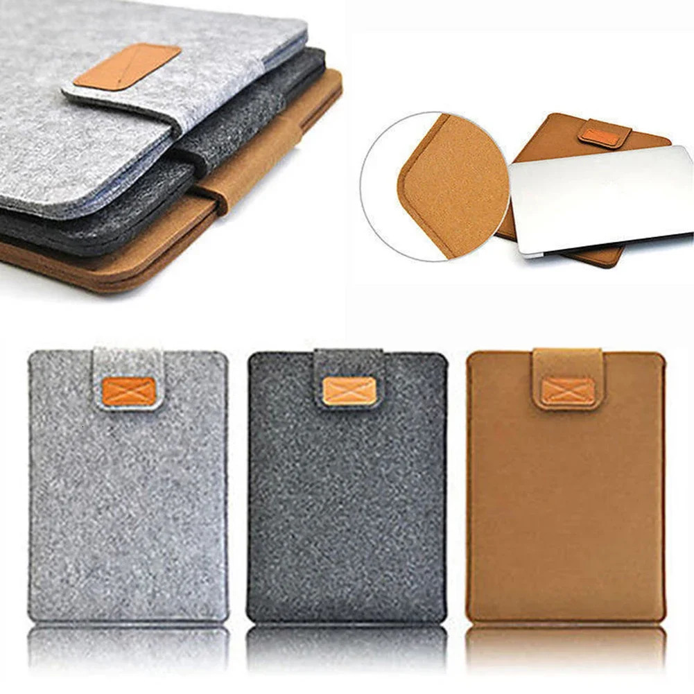 Felt Sleeve Slim Tablet Case Cover Bag for s Air Pro 11 13 15 Inch Solid Color Tablet Storage Bag 251027
