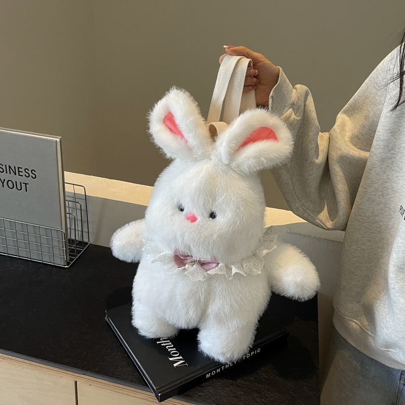 Free shipping designer bag Autumn and Winter New Milk Tea Bear Backpack Plush Doll Cute Bag for Women Double Shoulder Bag School Bag Plush Toy Doll