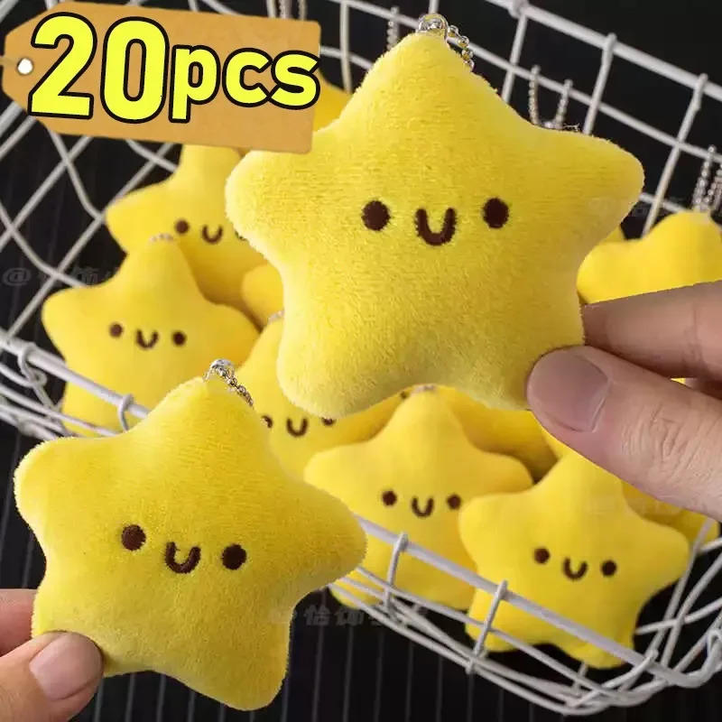 Yellow Little Star Pendant Y2K Exquisite Cute Daily Keychains Cartoon Squeaking Star Key Rings Fashion Jewelry Accessories Gifts 251027