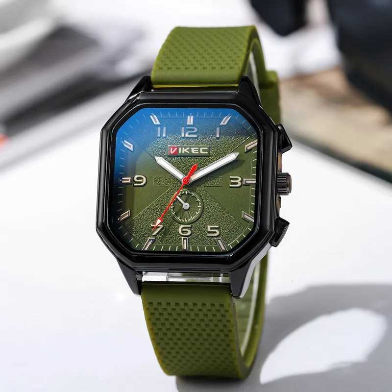 Brand Big Dial Men Watch Dropshipping Square Sports Watch Luxury Silicone Strap Gift Clock Student Wristwatch WholesaleT251027
