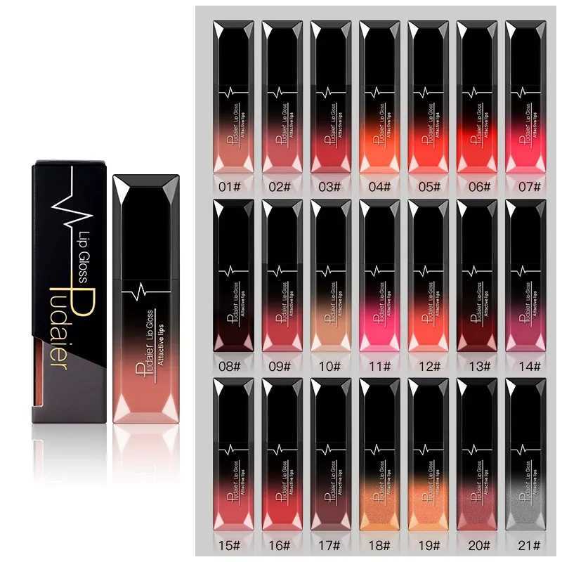 Pudaier 2Colors Nude Velvet LipGloss Waterproof Sexy Matte Liquid Lipstick Moisturizing Lip Gloss Lips Makeup Beauty Cosmetics W251027