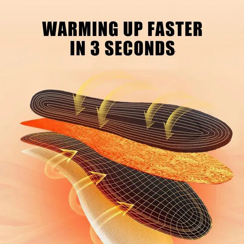 USB Heated Shoe Insoles Feet Warm Sock Pad Mat Electrically Heating Insoles Washable Winter Warm Thermal Insoles Unisex251020