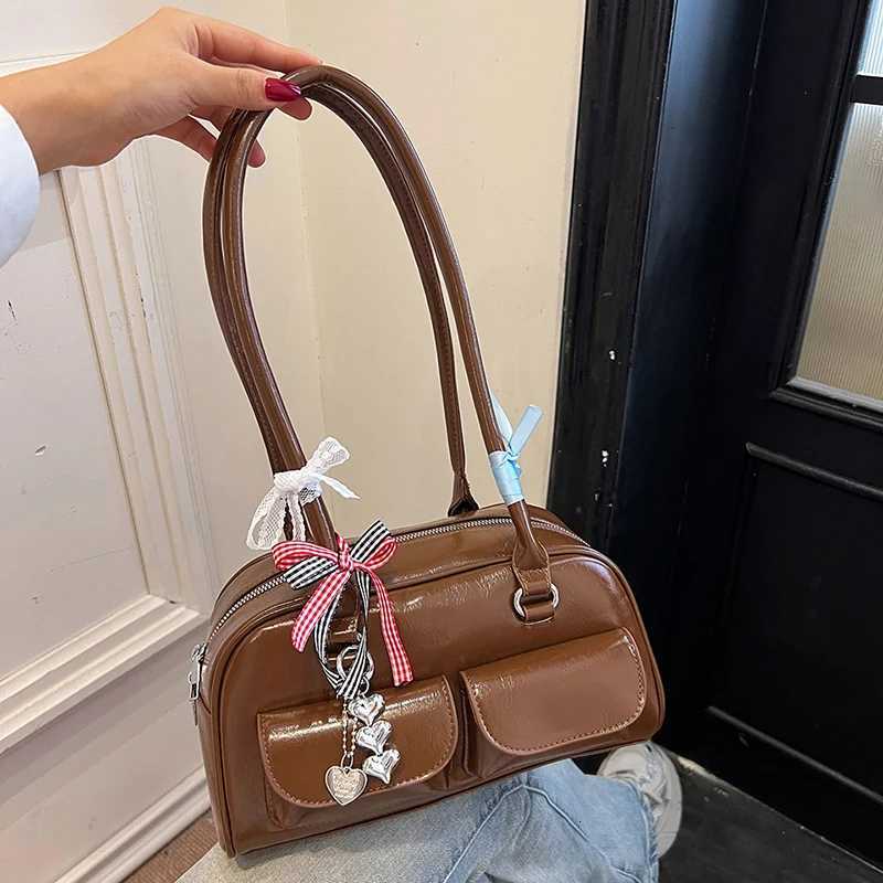 Bowling bag handbags niche armpit largecapacity pocket design bag wan D251027