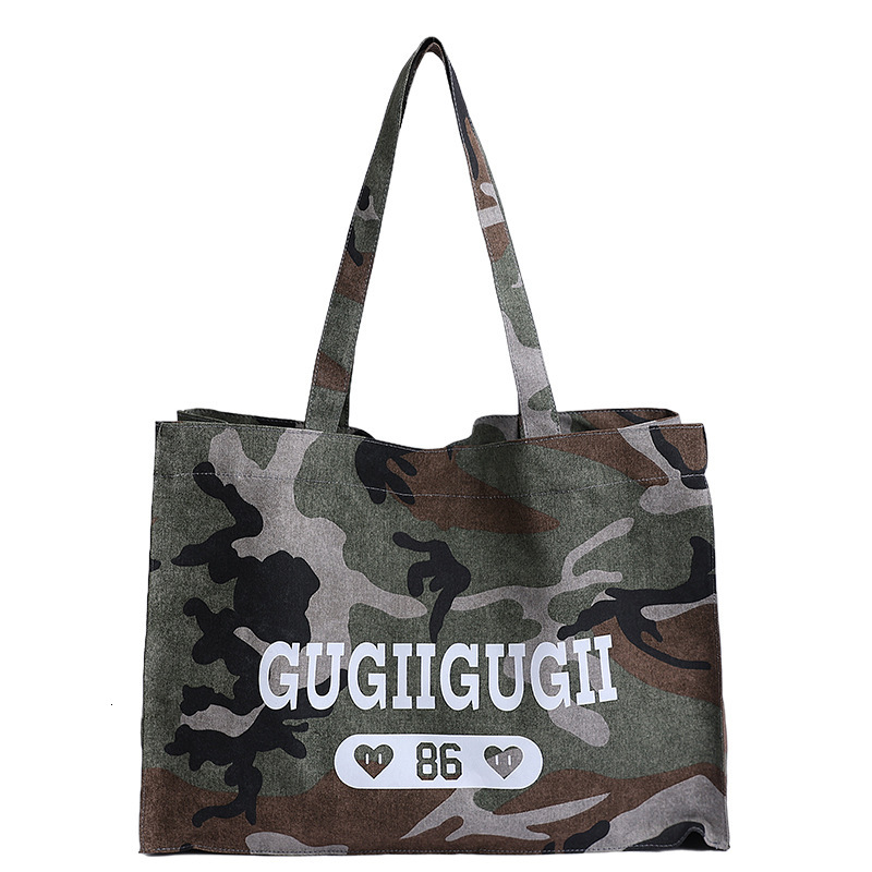 Free shipping designer bag Camouflage Denim Canvas Bag Women New Fashion Large Capacity Tote Bag Casual Versatile Underarm Shoulder Bag