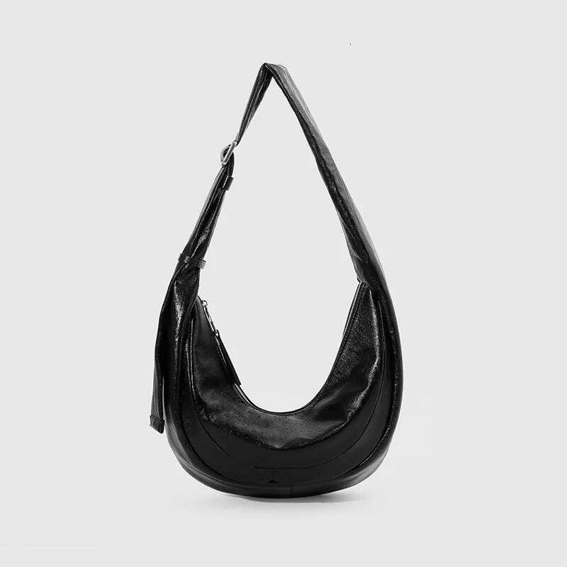 Women Crescent Underarm PU Leather Female Elegant Commuter Shoulder Niche Design Girls Fashion Armprit Bags Purses 251027