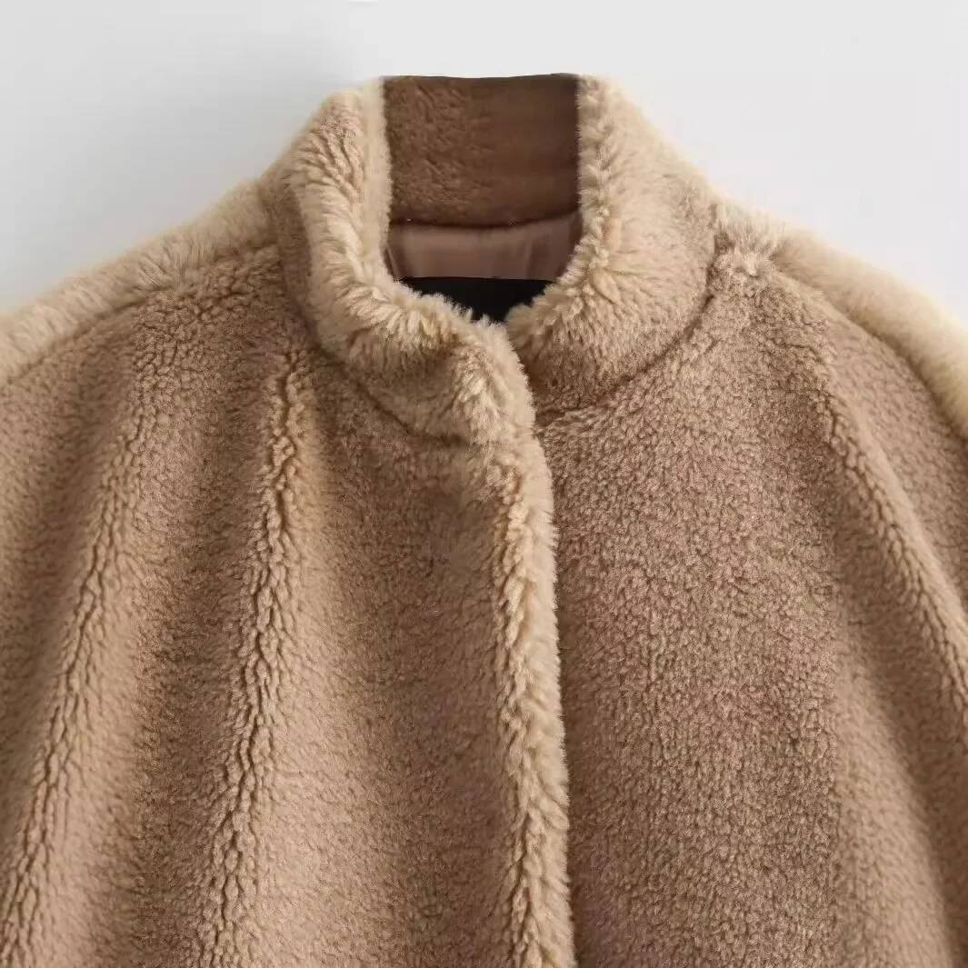 winter jacket women new autumn winter style women's fashion casual fleece pilot jacket with fur and leather integrated top