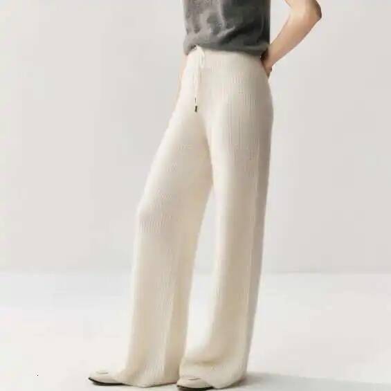 Old Qian Feng Cashmere Suit Women Hooded Loose Cardigan Wide-Leg Pants Autumn And Winter Thick Knitted Coat