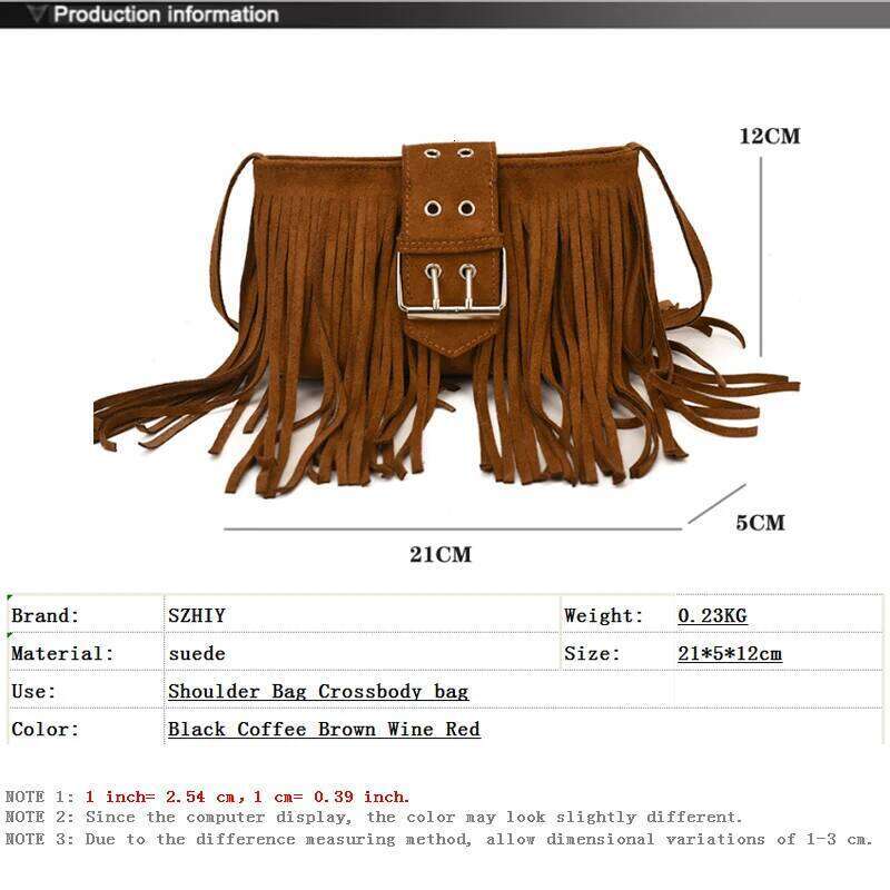 Designer Luxury Long Tassel Womes Designer Bag Suede Small Pocket Classic Retro Shoulder Crossbody Purse For Girls Torebki