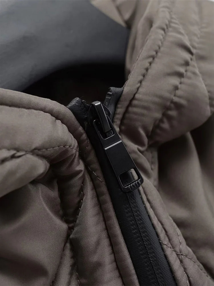 Cottonpadded Clothes Womens Autumn Winter Parkas Hooded Quilted Cotton Jacket Female Long Coat Streetwear Warm Overcoat 251027